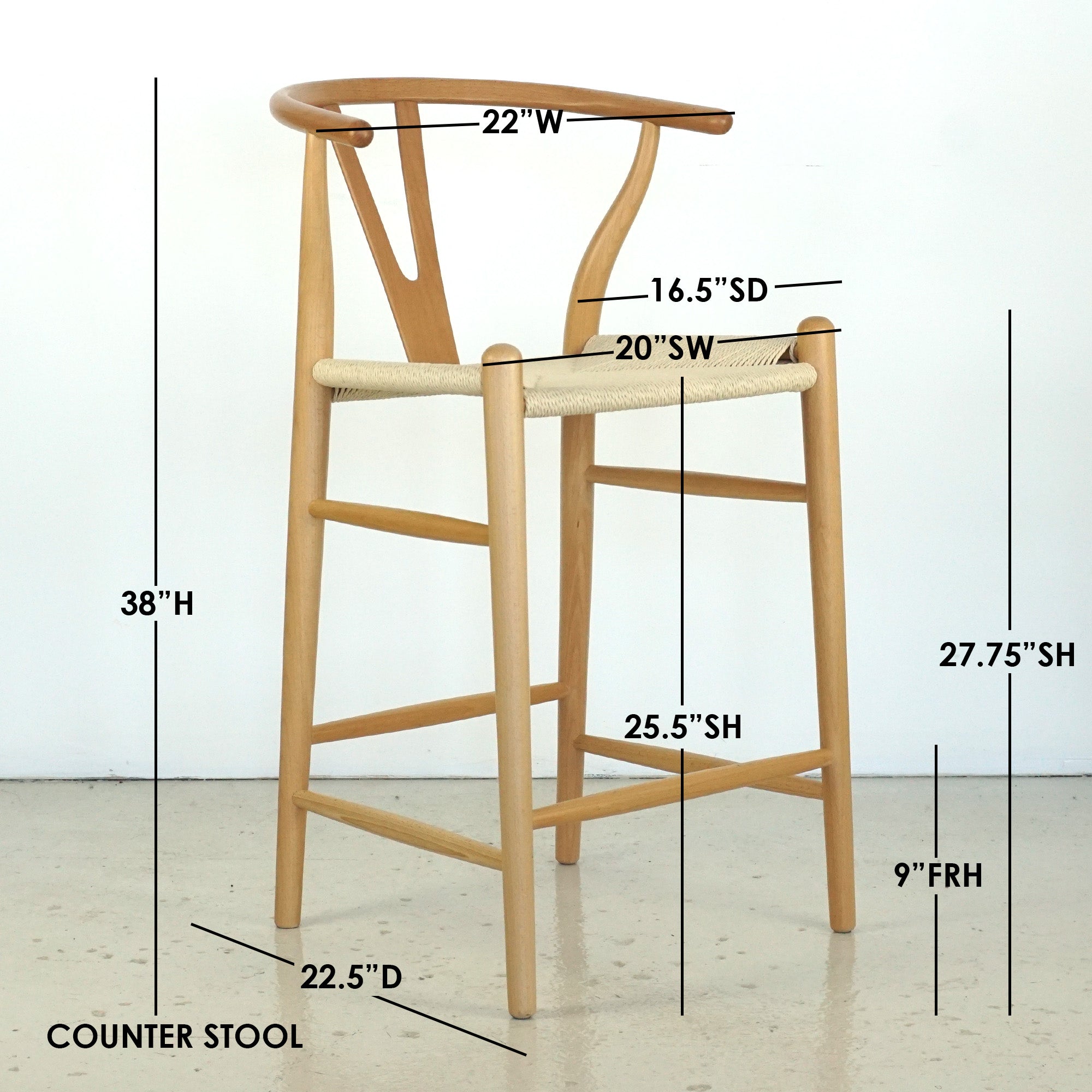 Wishbone counter best sale stool canada